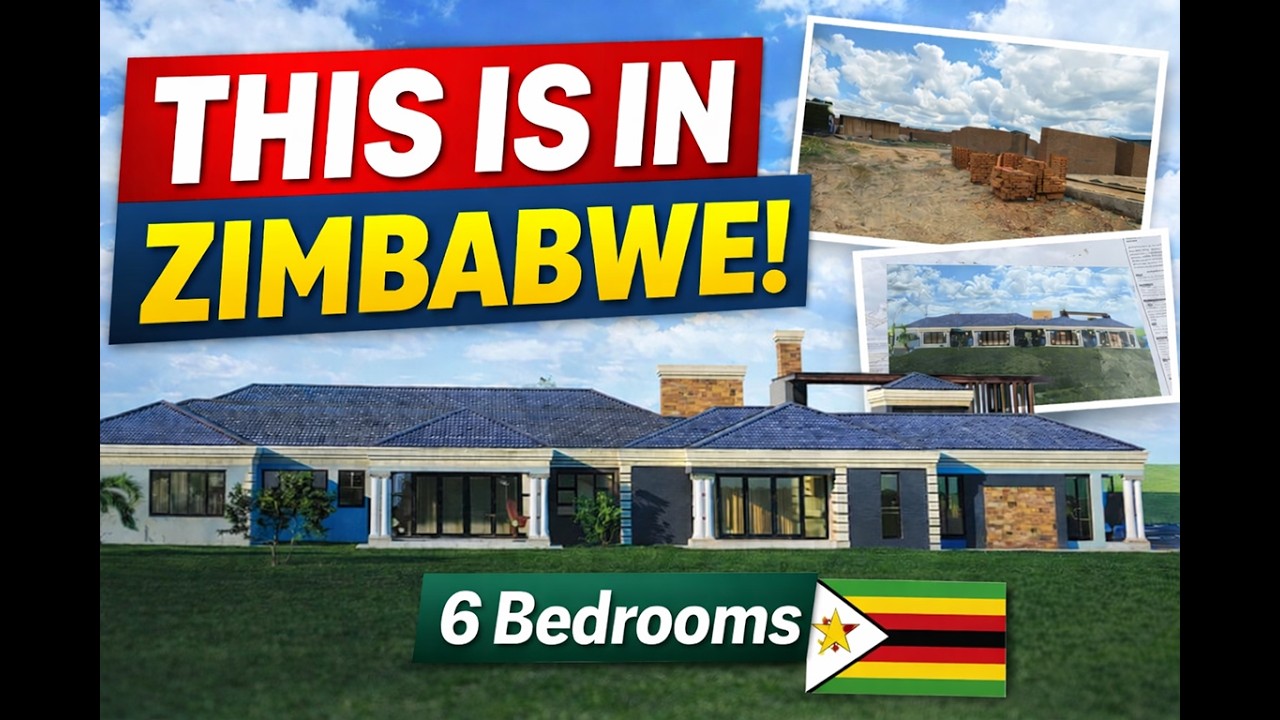 Inside a 6 Bedroom Mansion Under Construction in Zimbabwe 🇿🇼 | House Tour & Progress Update