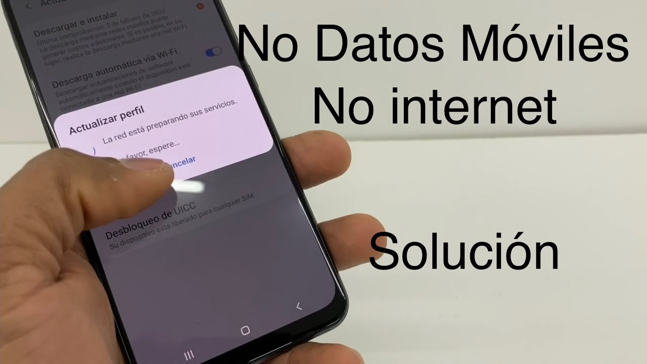 Mi Samsung Galaxy A10, A20, A30, A50, A70, A51 no agarra datos móviles, No tiene internet