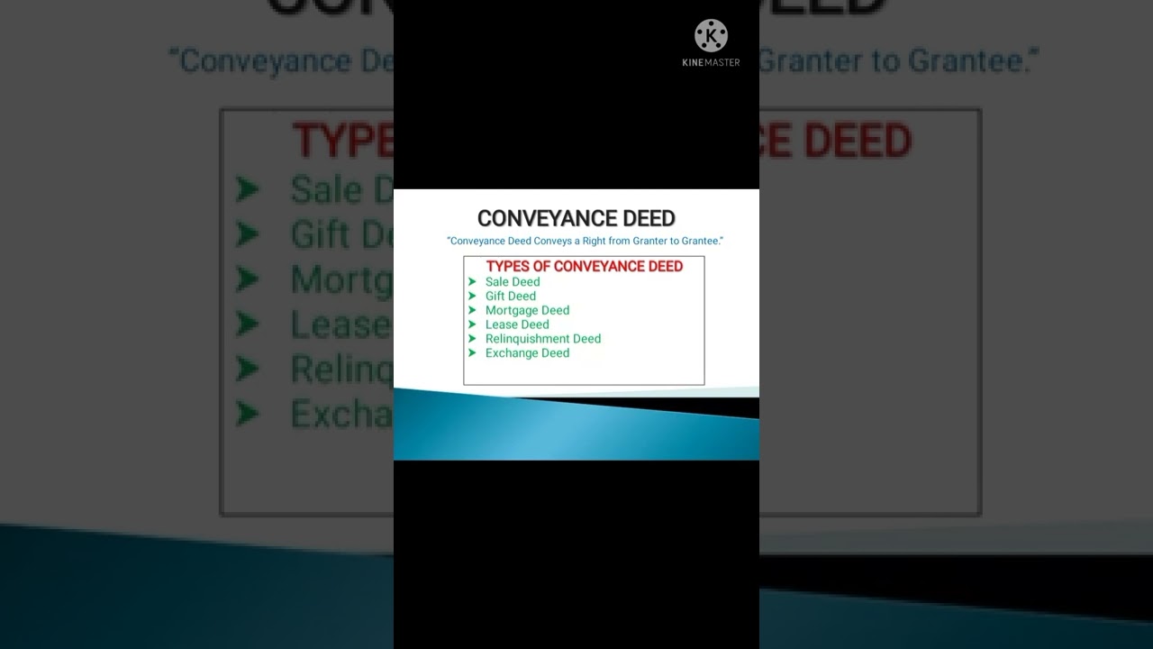 #CONVEYANCE DEED#Legal Awareness