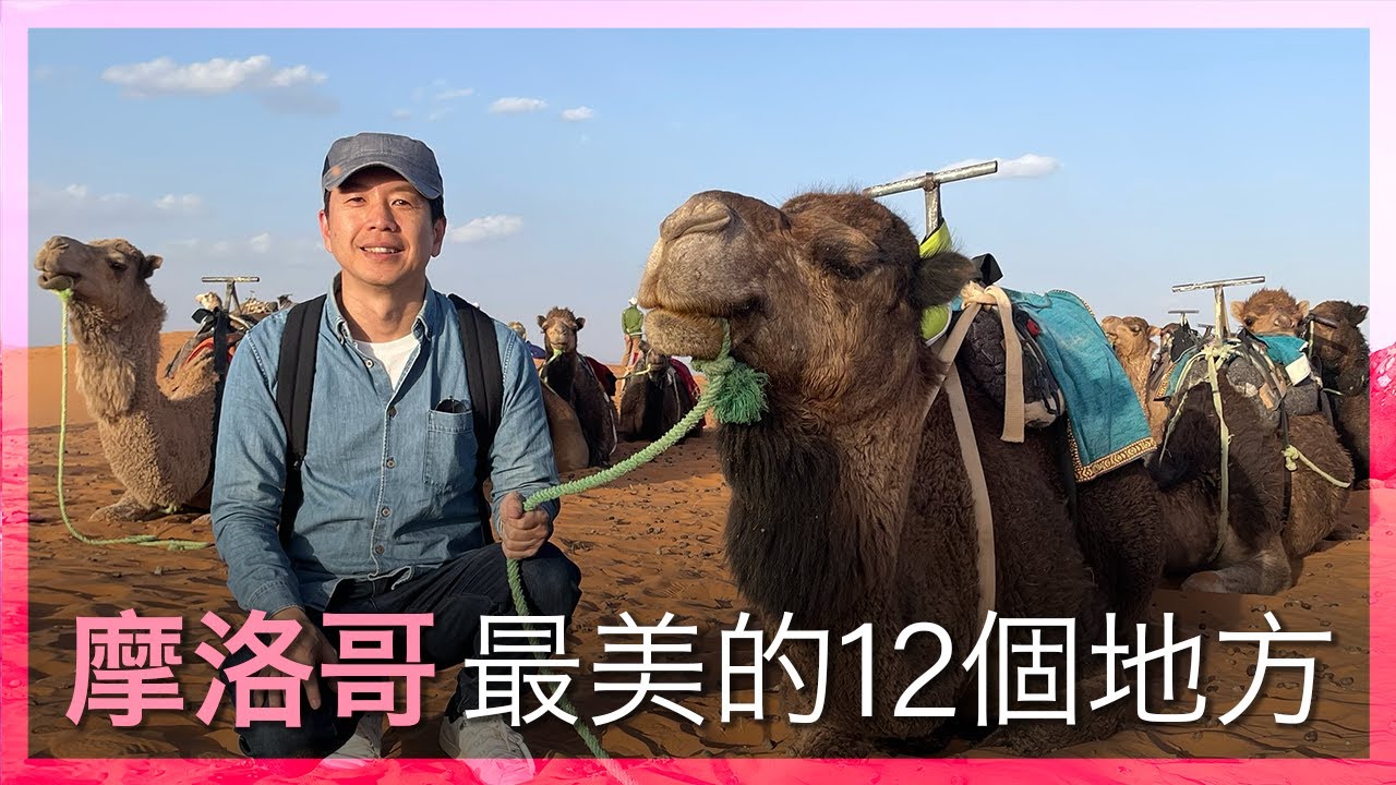 摩洛哥七彩國度繞一圈｜白藍黃紅城市與沙漠，一次旅程全收錄！