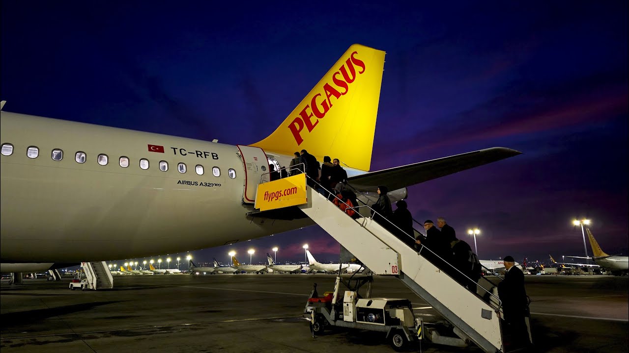 Pegasus Airlines A321neo TC-RFB 🇹🇷 İSTANBUL - ERZURUM Efsane Manzaralarla Full Flight #4k #flight