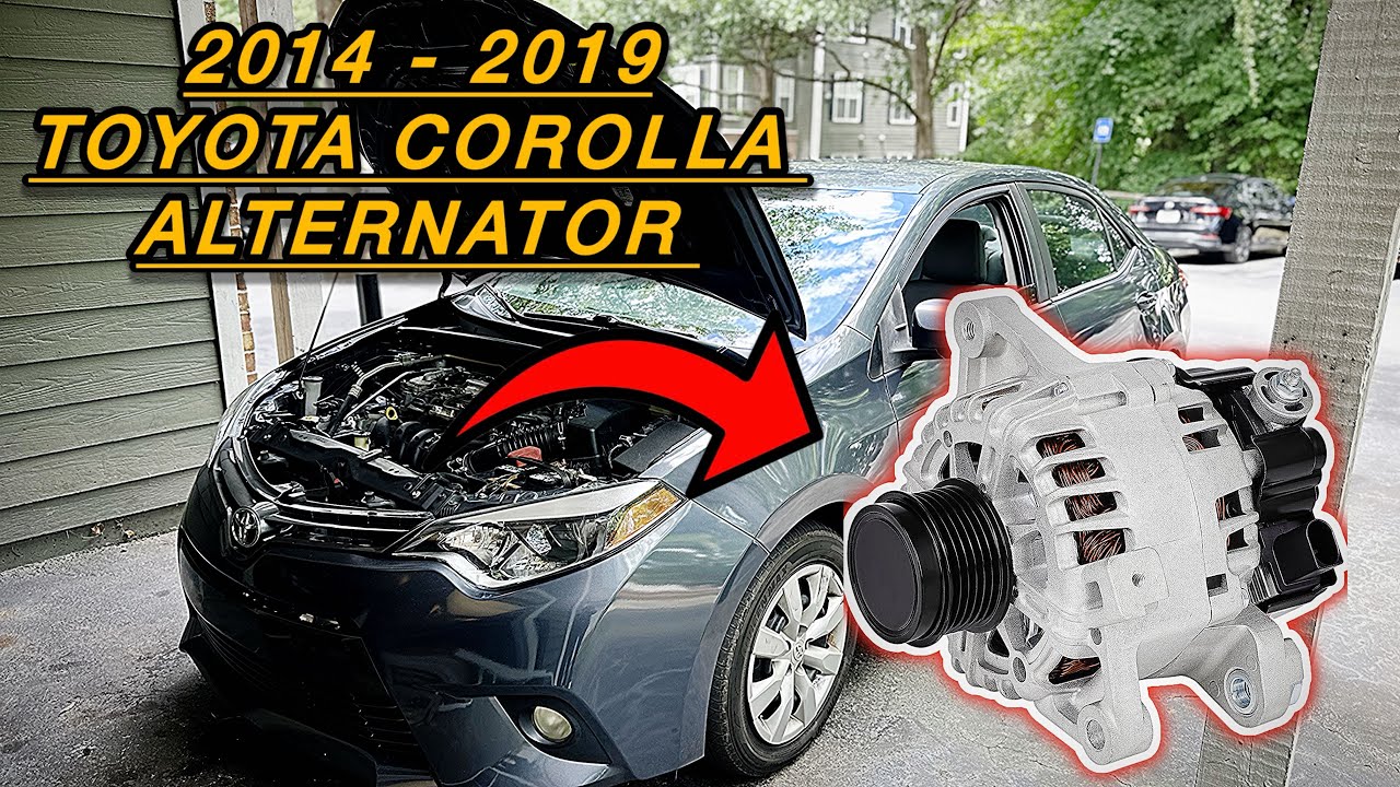 2014 - 2019 Toyota Corolla Alternator Replacement EASY! 