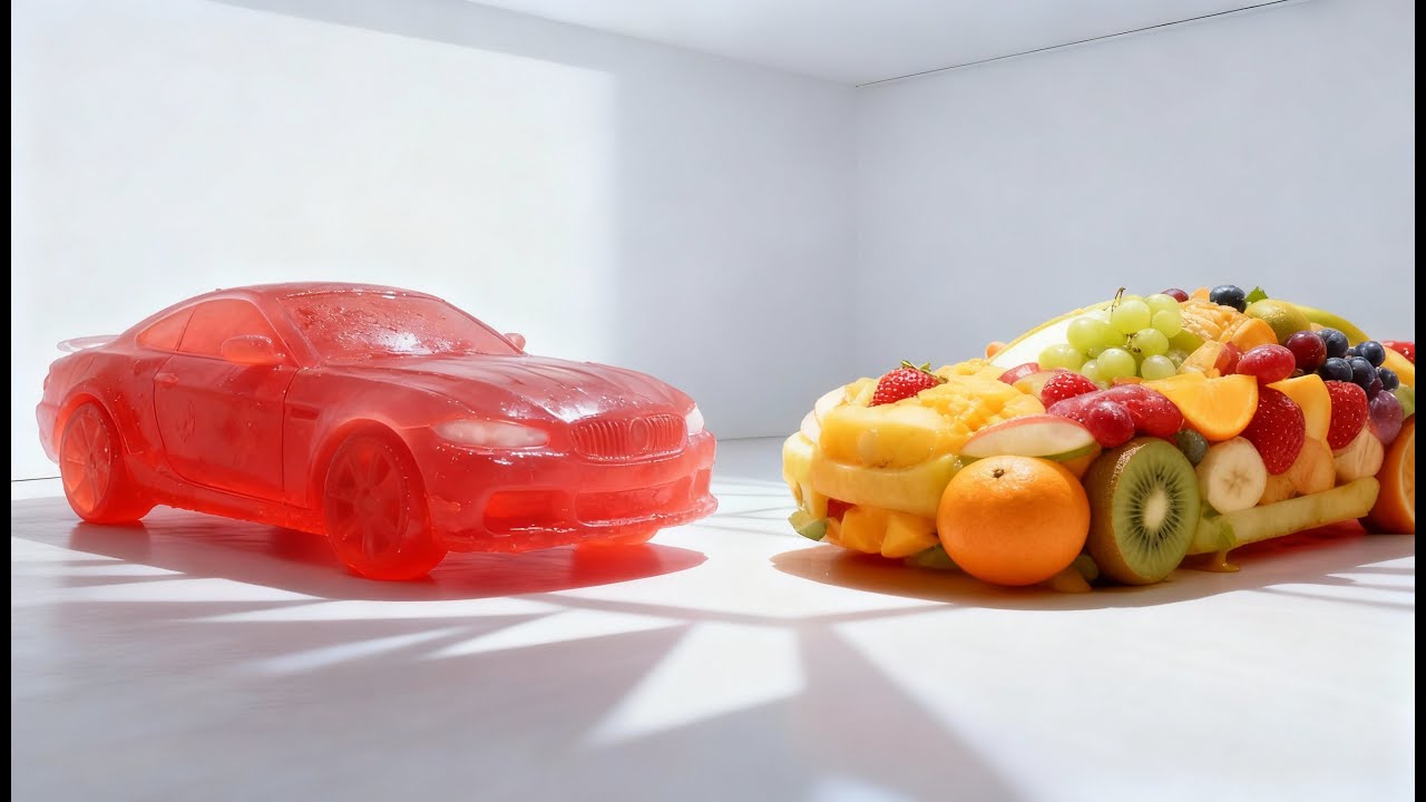 ASMR autos que chocan y explotan con IA. #satisfying #relaxing #asmr #food #relax