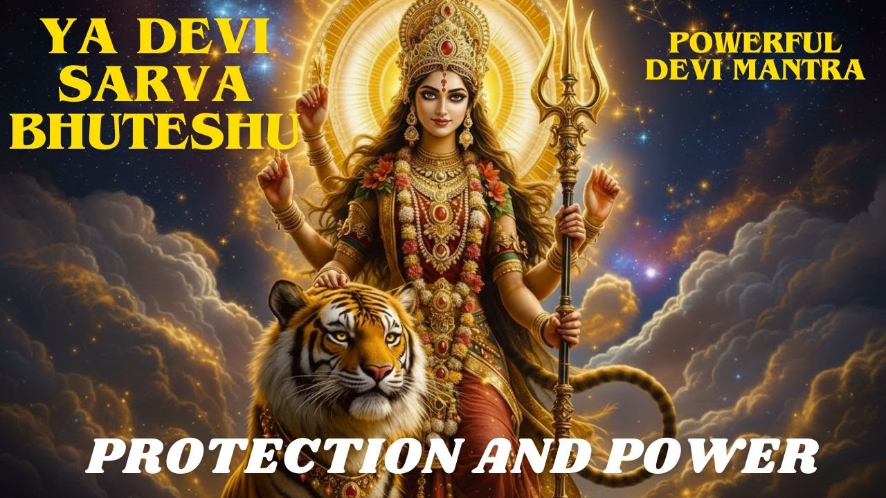 YA DEVI SARVABHUTESHU Mantra CHANTING | Powerful Devi Stuti Chants, Protection and Power|