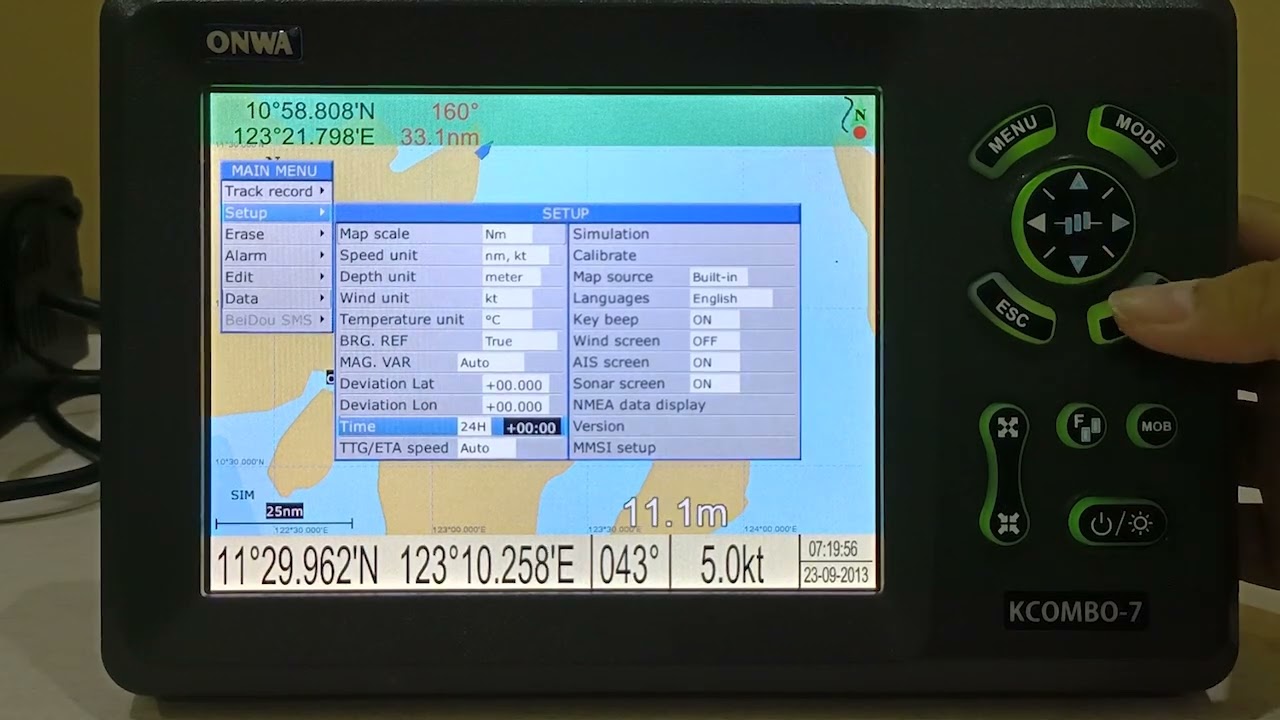 ONWA Plotter: SETUP Settings (Tagalog)