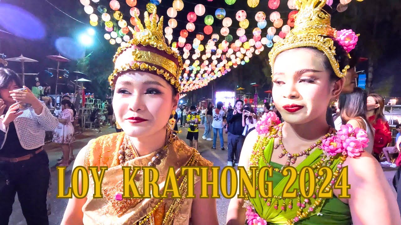 Loy Krathong 2024 in Khon Kaen: The Festival of Lights & Culture.ลอยกระทงที่จังหวัดขอนแก่น. #vlog