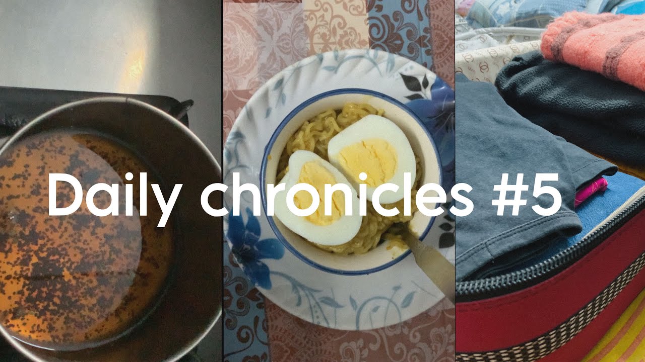 Daily chronicles #5🎀 pack with me 🧳| making maggi 🍜| prep before trip 🚗