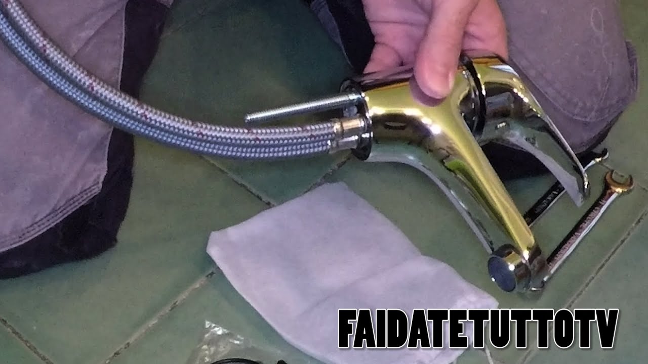 COME SOSTITUIRE RUBINETTO MISCELATORE LAVANDINO BIDET LAVABO LAVELLO