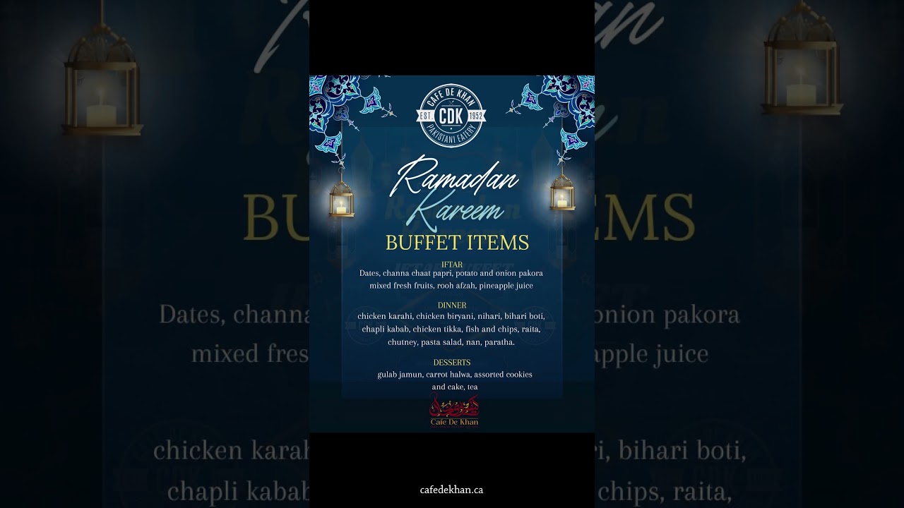 🌙✨ Ramadan Buffet at Caf&eacute; De Khan &ndash; A Feast to Remember! ✨🌙