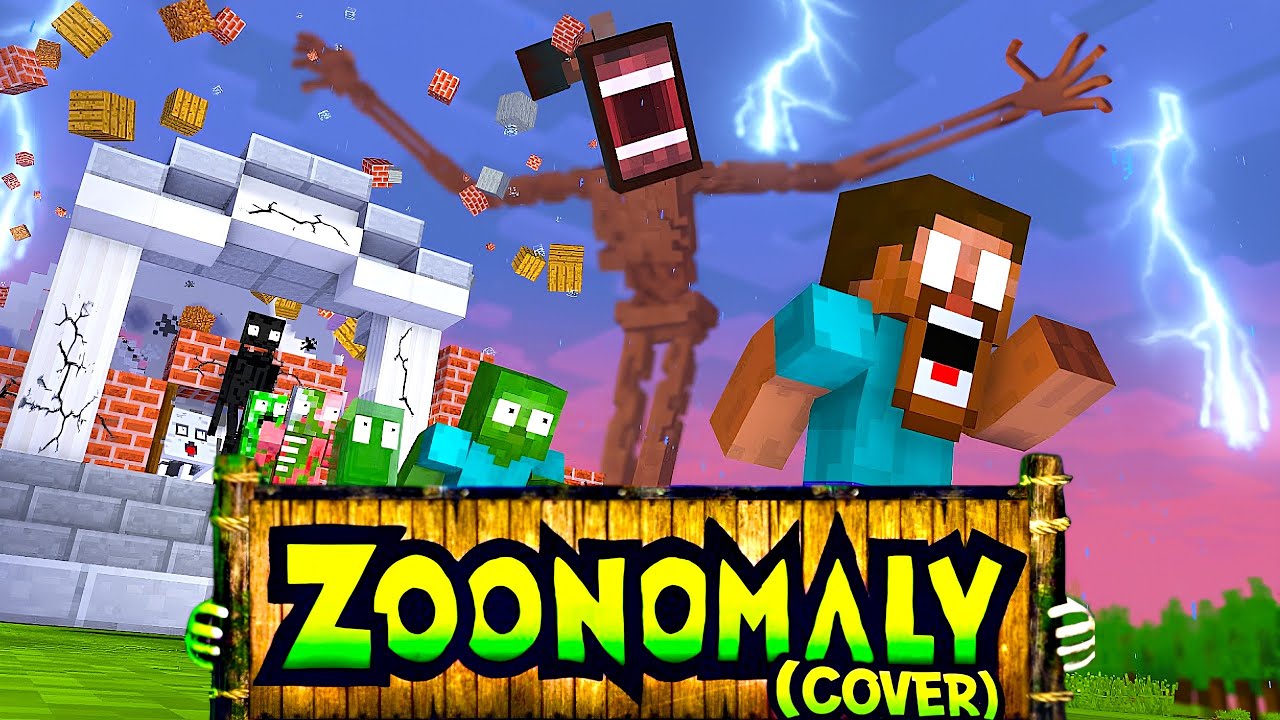 SIREN HEAD Minecraft GIANT: APOCALYPSE ESCAPE | Zoonomaly Theme Cover