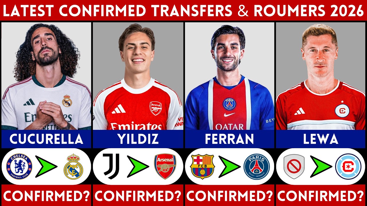 🚨 LATEST CONFIRMED TRANSFER NEWS AND RUMOURS - SUMMER 2026 | CUCURELLA, LEWA, YILDIZ, FERRAN........