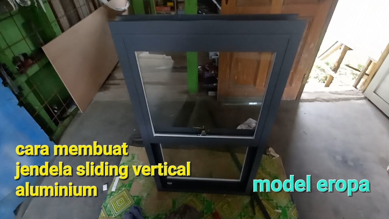 cara mudah membuat jendela sliding vertical