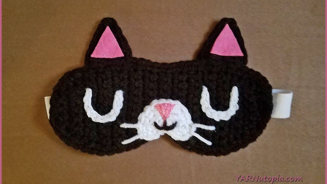 Crochet Tutorial: Feline Rested Sleep Mask