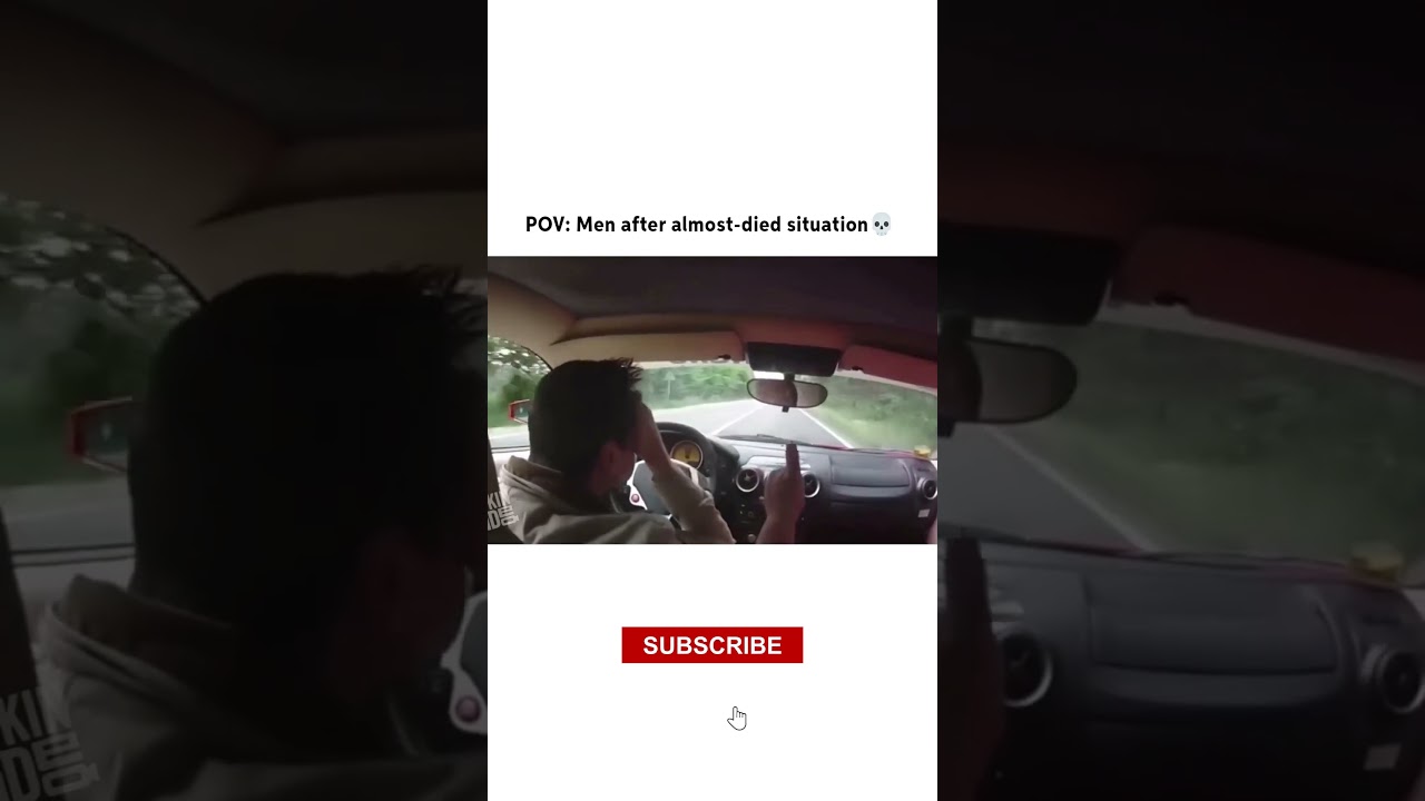Close Call: Driver Nearly Dies in #Accident, Cool Reaction #almostdied #driving #car #funny #shorts