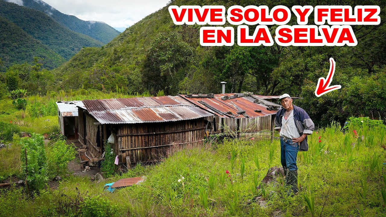 Ex BOMBERO DEJÓ la CIUDAD para VIVIR SOLO en el PARAISO de la SELVA