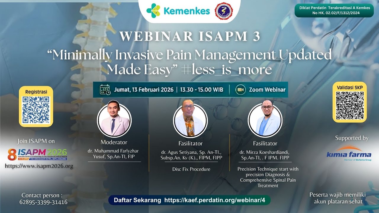 ISAPM Series 3 “Minimally Invasive Pain Management Updated Made Easy” #less_is_more