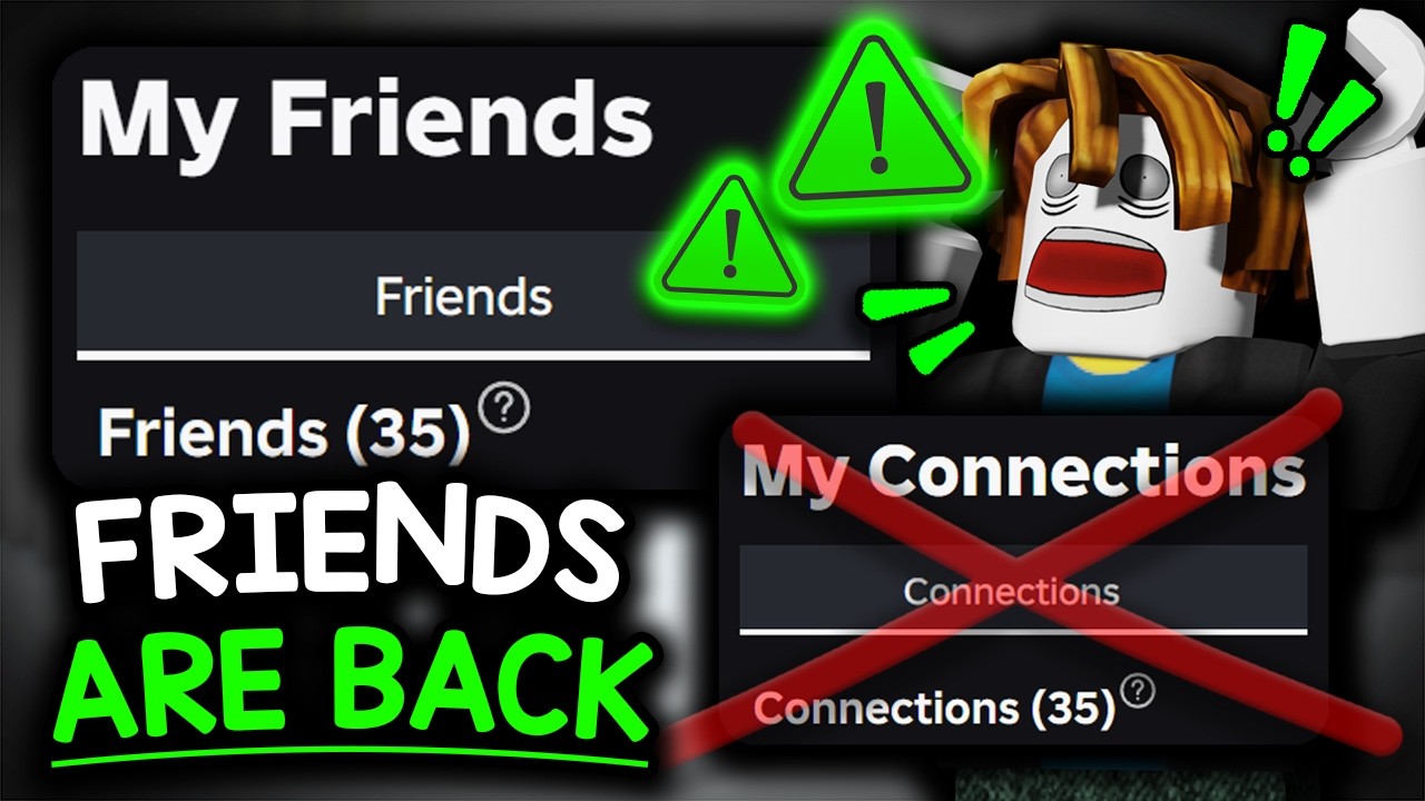 Roblox переименовывает «Связи» в «Друзья»…