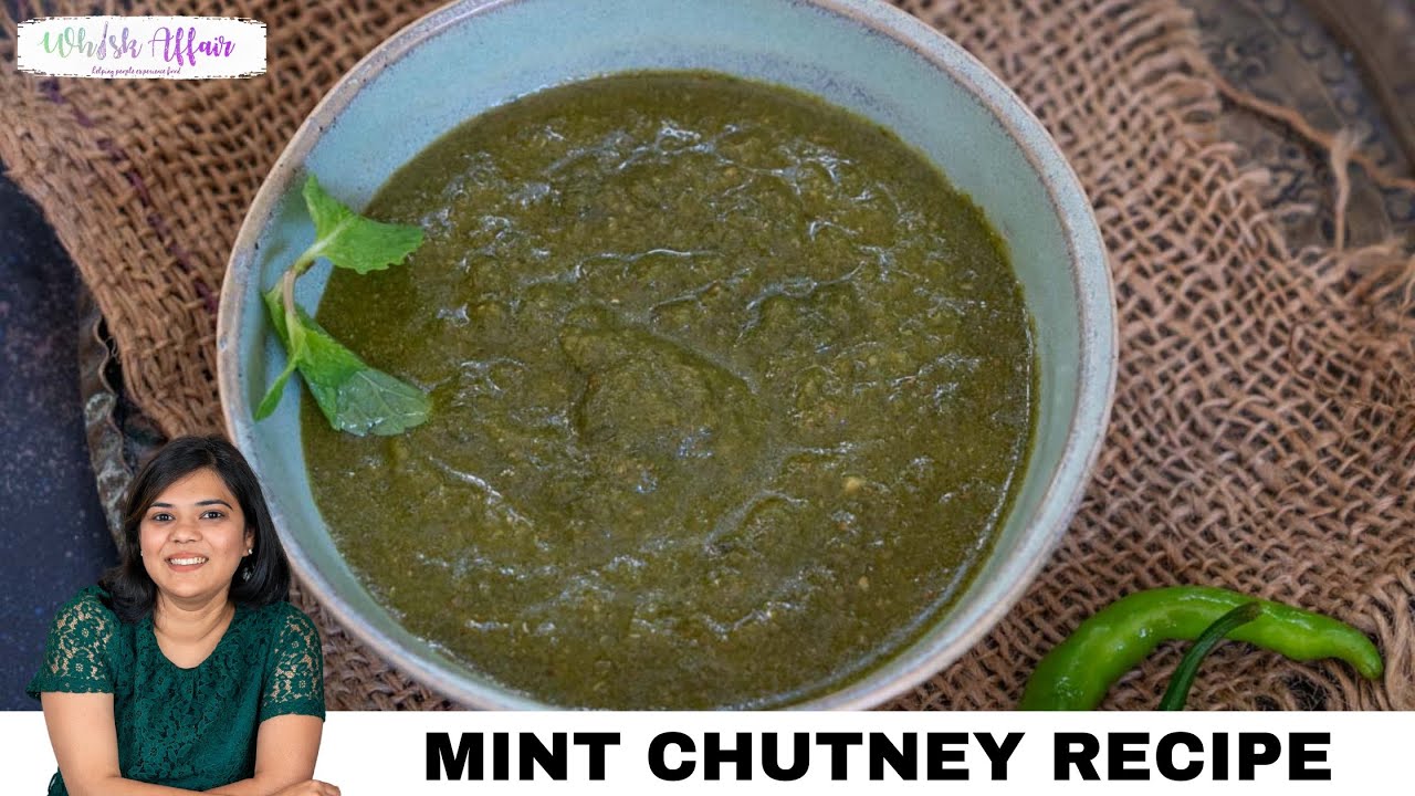 Mint Chutney Recipe (Pudina Chutney)