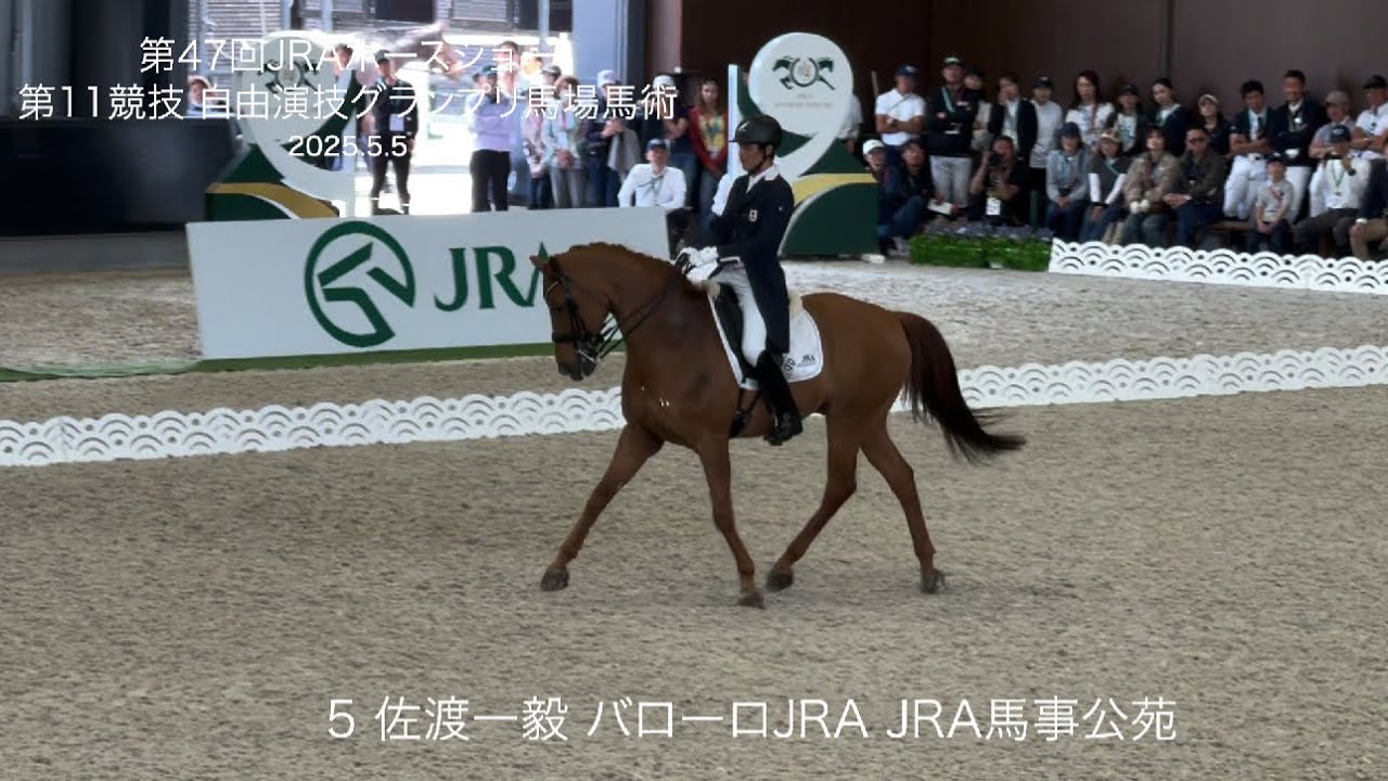 佐渡一毅さんとバローロが有終の美 第47回JRAホースショー 第11競技 自由演技グランプリ馬場馬術 PIAFFER PresentsGRAND PRIX DRESSAGE FINAL