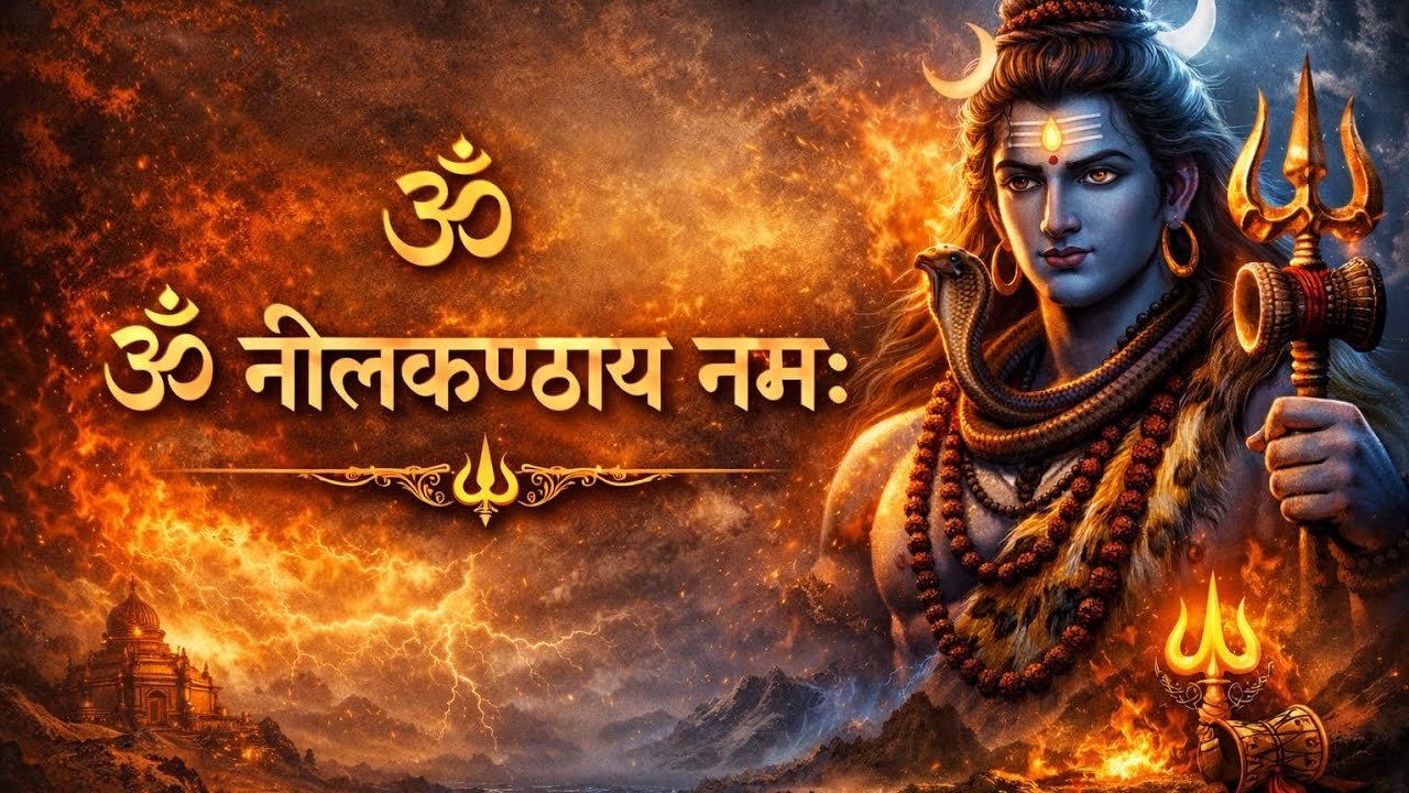 🙏ॐ नीलकंठाय नमः | Powerful Shiv Mantra 108 Times Mahadev Bhakti 2026 | Viral Shiv Bhajan | Hk song45