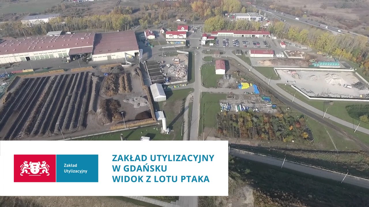 Film z lotu ptaka - Zakład Utylizacyjny w Gdańsku – Szadółkach