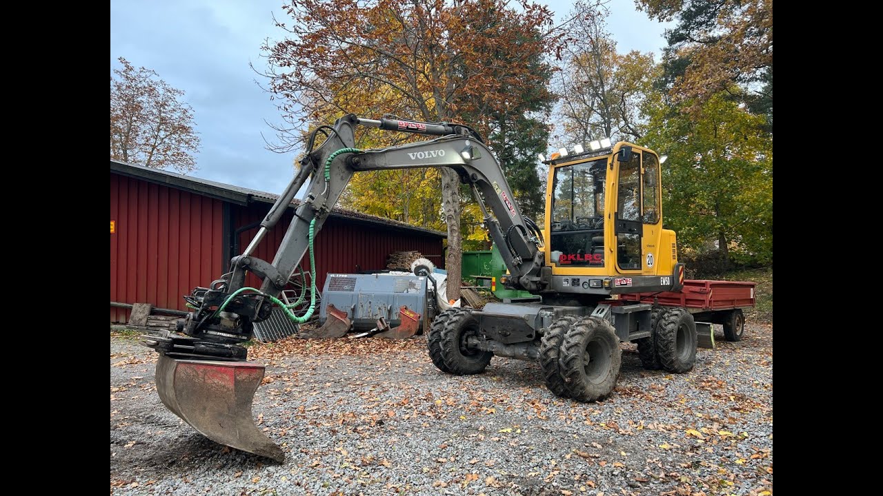 K&ouml;p - Hjulgr&auml;vare Volvo EW50 med k&auml;rra