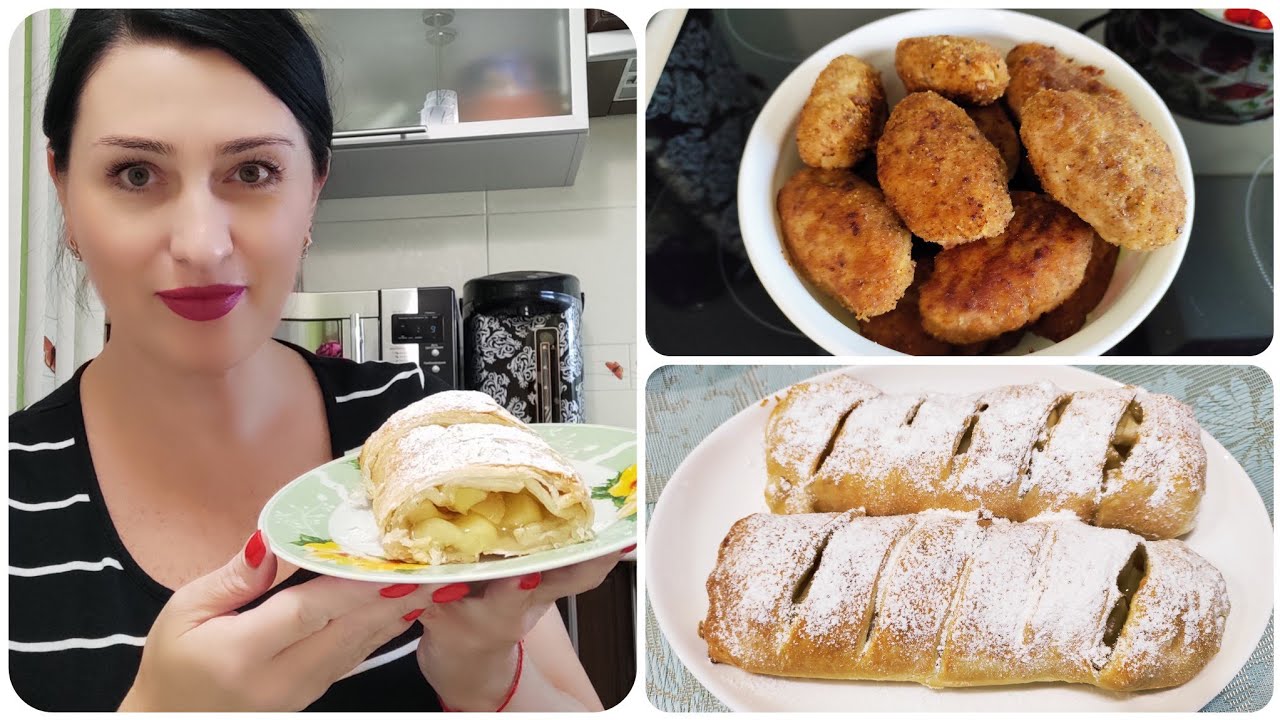 Секрет вкусных Котлет с Яблоком🍎 от Аллы Пугачевой/ Штрудель из слоёного теста🥐