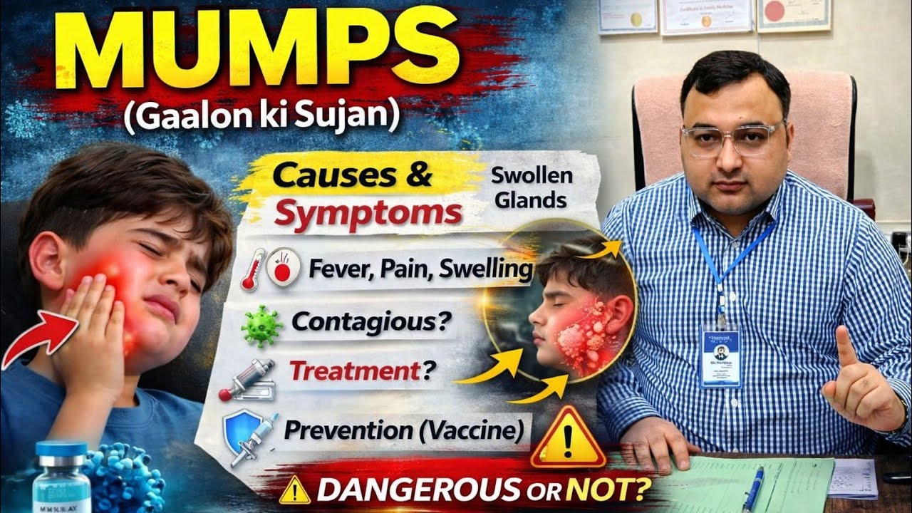 Mumps kya hai? Bachon aur Baro me Alamat aur Ilaj, Mumps ki Treatment in urdu