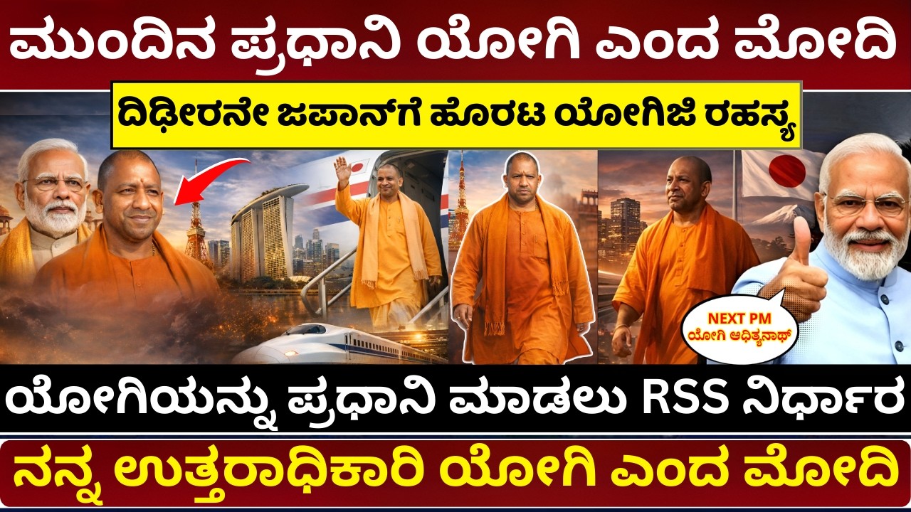 ಮುಂದಿನ ಪ್ರಧಾನಿ ಯೋಗಿ ಆದಿತ್ಯನಾಥ್? Yogi Adityanath Next PM of India Yogi Adityanath Japan Tour UP Model