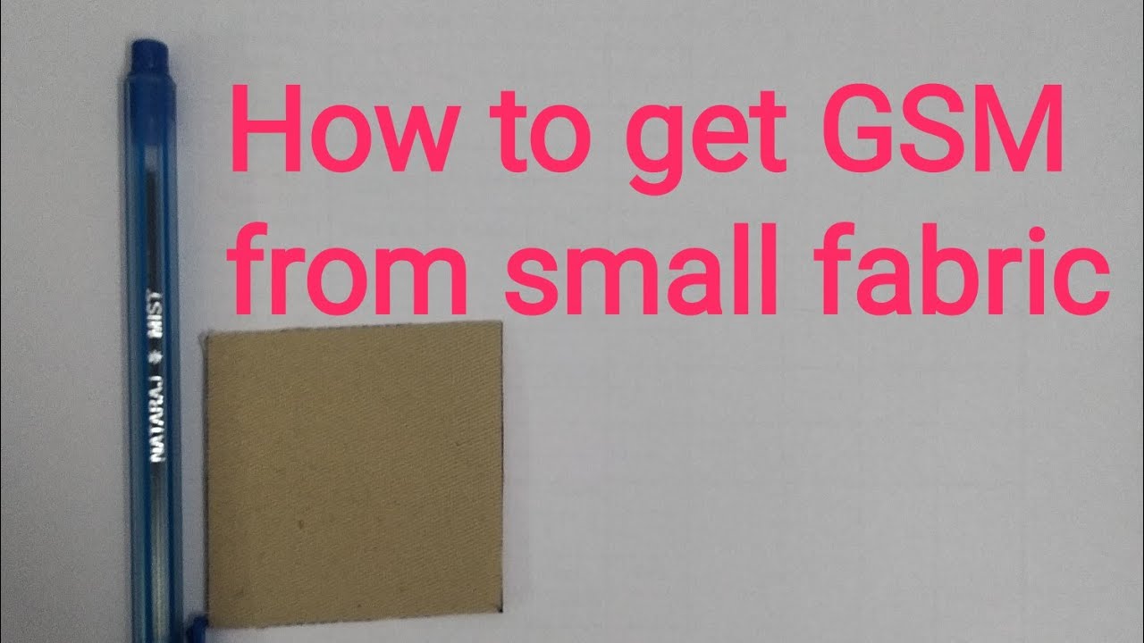 How to find GSM from small fabrics #viralvideo#textile #gsm