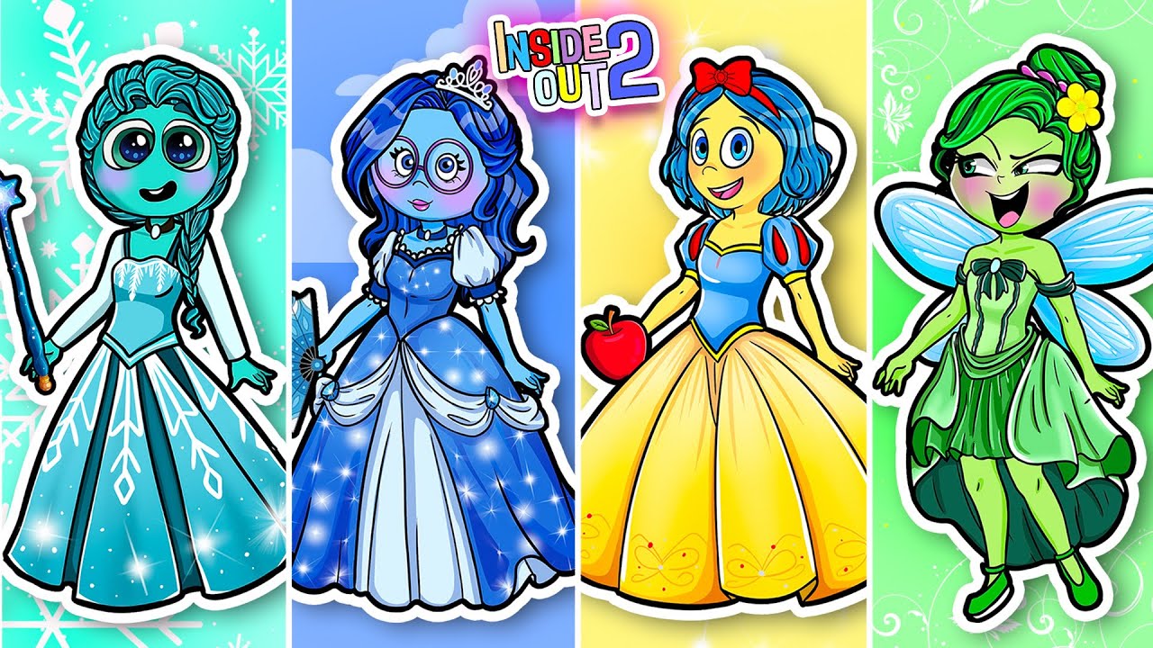 DIY INSIDE OUT 2 DRESS UP GAME BOOK TAKE HOME THE MONEY DIY 드레스업 게임북 INSIDE OUT 2 집에 돈을 가져오세요 Bling