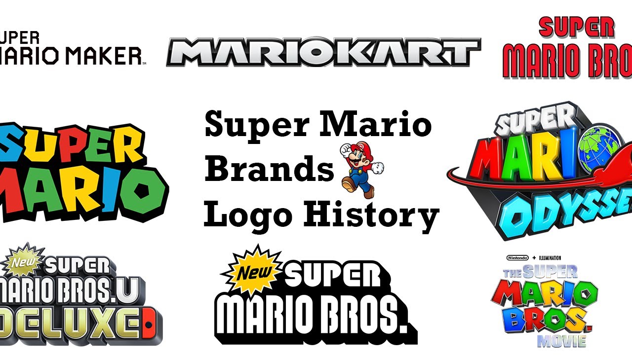 Super Mario Brands Logo History