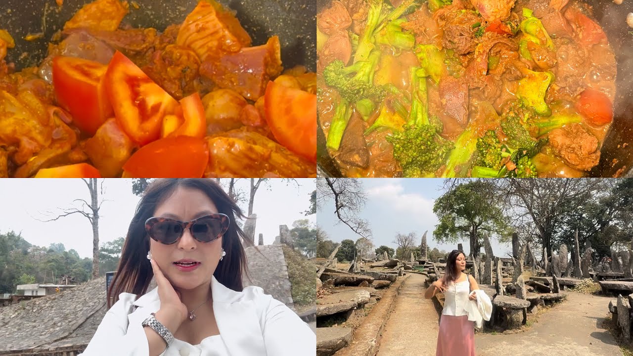 Quick GRWM + Mini Trip  | bad I Para Shopping , Cooking chicken Gizzard & Eating | leit Nartiang