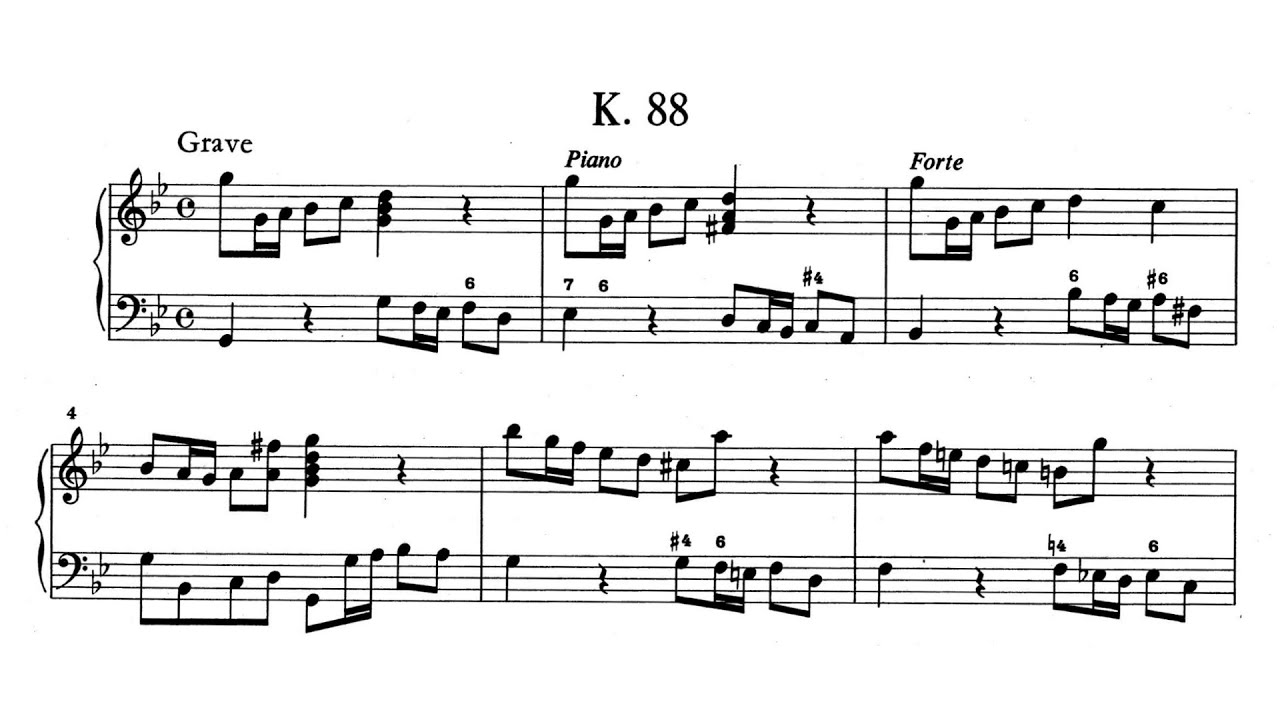 Scarlatti: Sonata for Solo Instrument and Continuo in G minor, K.88