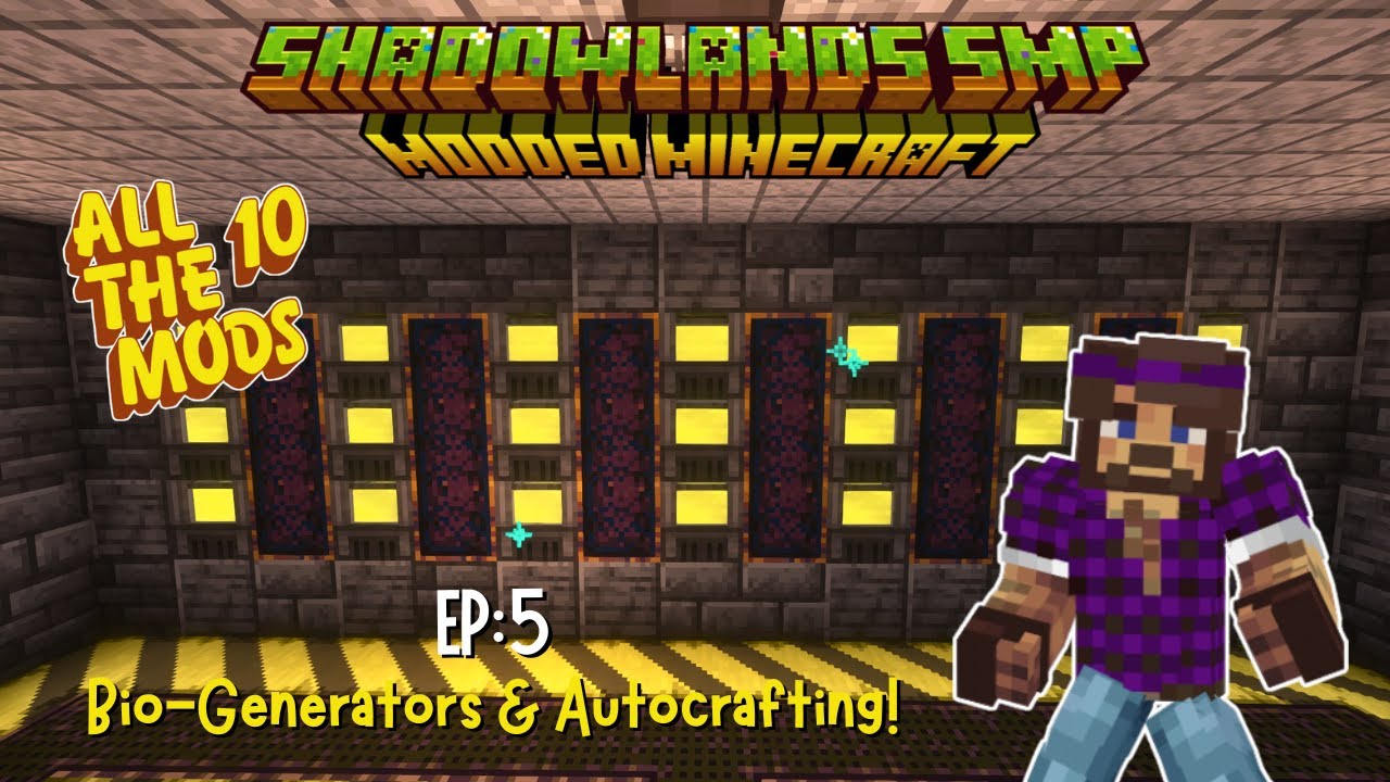 Shadowlands SMP (All The Mods 10) S1 - EP5: Mekanism Bio-Generators & AE2 Autocrafting Basics!