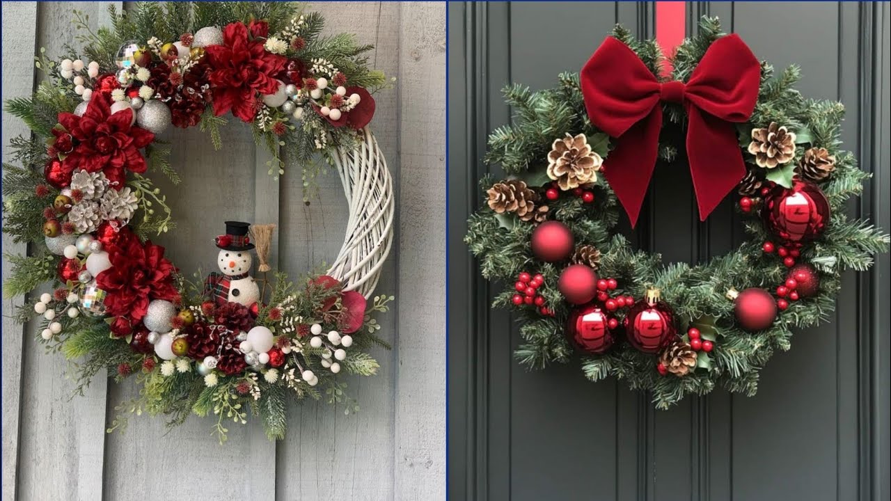 Очень креативные и выдающиеся идеи рождественских венков #ремесло #тренд #сделайсам #искусство