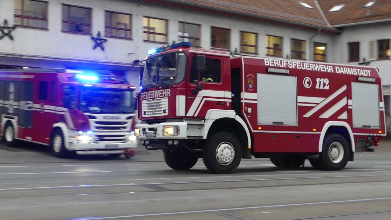 Einsatzfahrten Darmstadt (Einsatz vor der Wache)