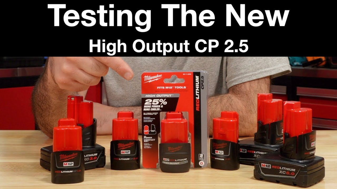 Milwaukee M12 High Output CP 2.5 против всех CP и XC