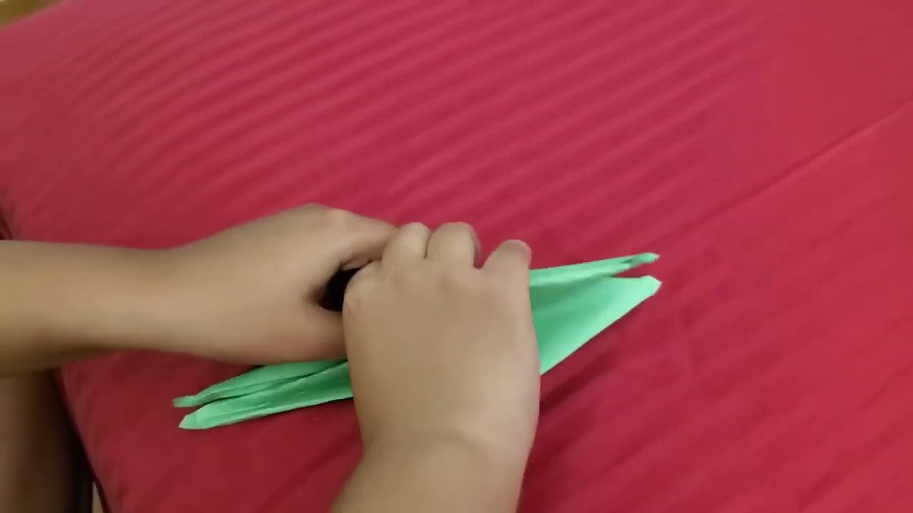 SBPL teen Adityaraj demonstrates how to make an Origami double Headed Dragon