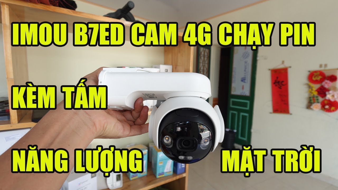 CAMERA IMOU B7ED - AOV PT BẢN SIM 4G  3K 5MP KÈM TẤM NĂNG LƯỢNG MẶT TRỜI