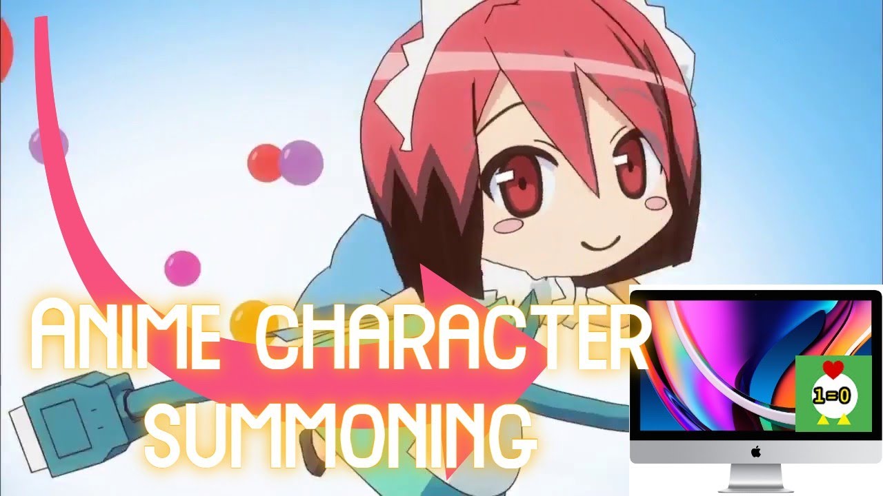 HOW TO SUMMON ANIME CHARACTER TO YOUR COMPUTER(SAKURASOU MAID CHAN FINALLY HERE!!!😍😍😍🤩🤩🤩)