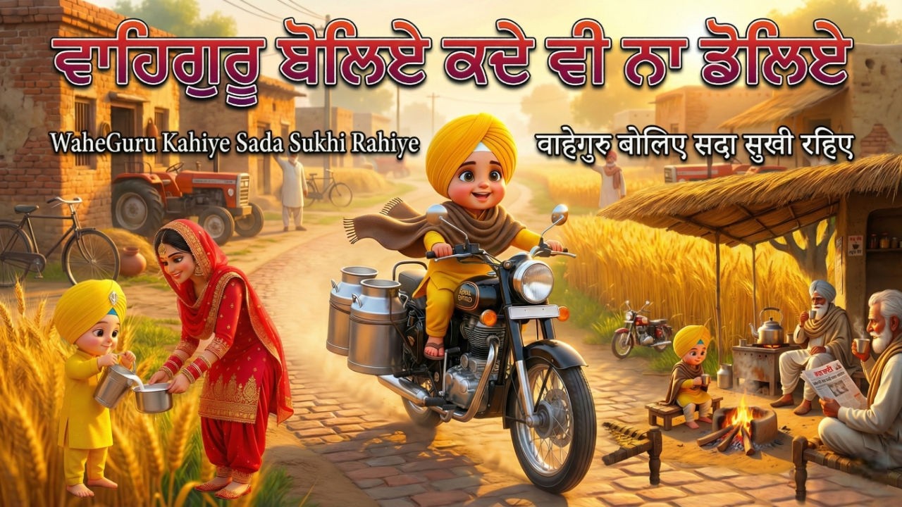 WaheGuru Kahiye Sada Sukhi Rahiye | ਵਾਹਿਗੁਰੂ ਬੋਲਿਏ ਕਦੇ ਵੀ ਨਾ ਡੋਲਿਏ |  वाहेगुरु बोलिए सदा सुखी रहिए 🙏