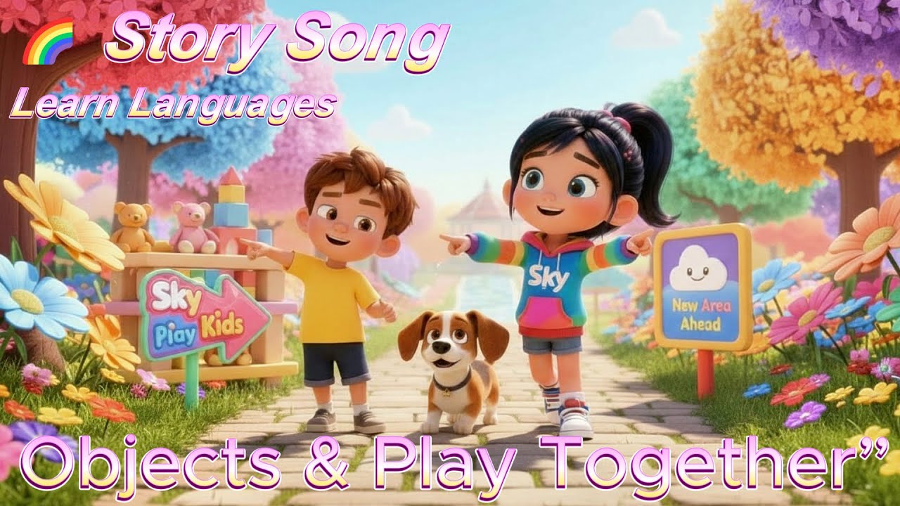🌈 Story Song | Learn Languages, Objects & Play Together” “Sky Play Kids