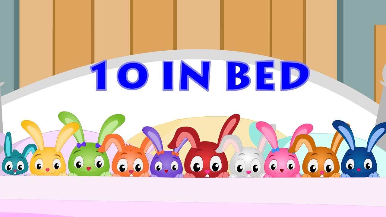 Ten In The Bed | Rhymes For Babies | Kids Song And Children Rhyme