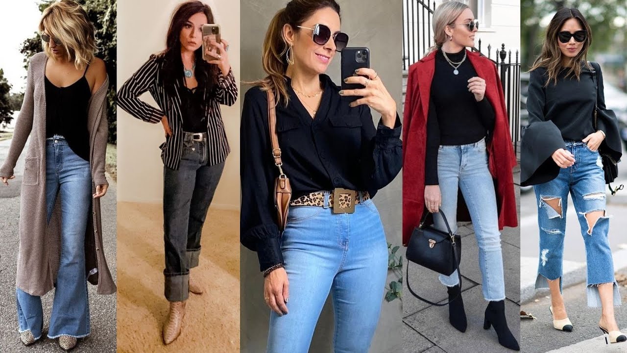 Una BLUSA NEGRA y Un JEANS VAQUERO Outfits💋