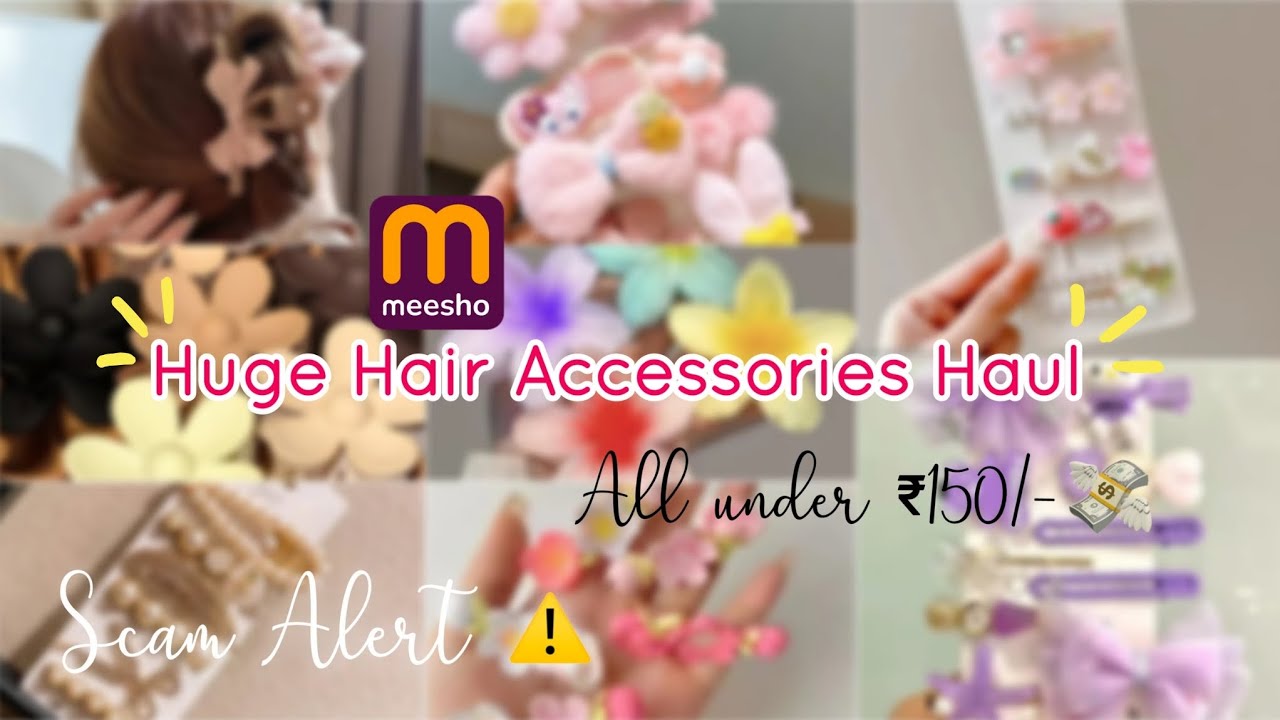 Affordable Cute Hair Accessories From Meesho 🛒✨ All under ₹150/- 💸  | Glowmorearzoo