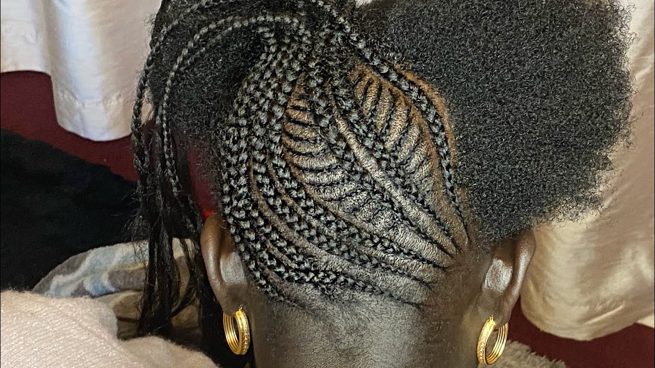 HOW TO DO SMALL FEED IN BRAIDS INTO A PONYTAIL
