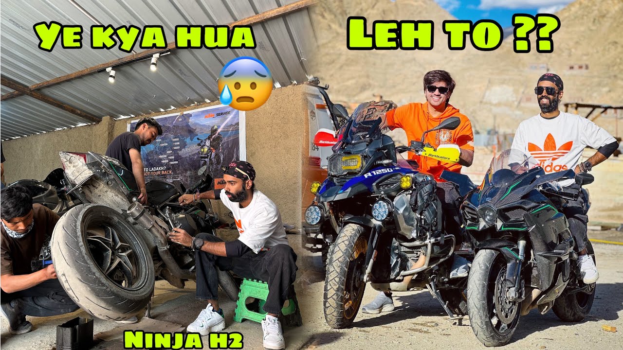 Что случилось с моим H2 в Ладакхе 😰 и давайте прокатимся с @MumbikerNikhil bhai 😍 Эпизод 09