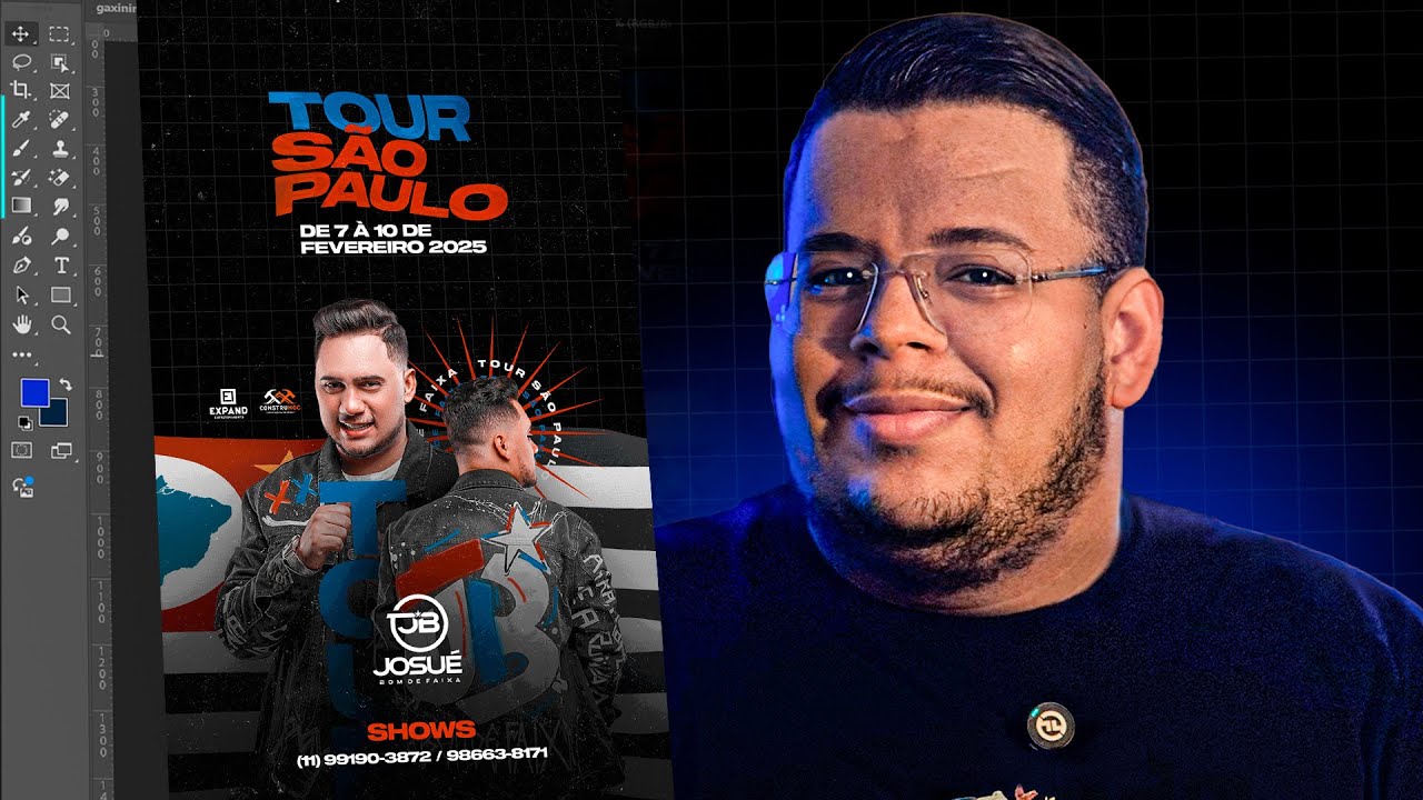 Como Criar um Flyer Profissional para Cantor no Photoshop (Passo a Passo)