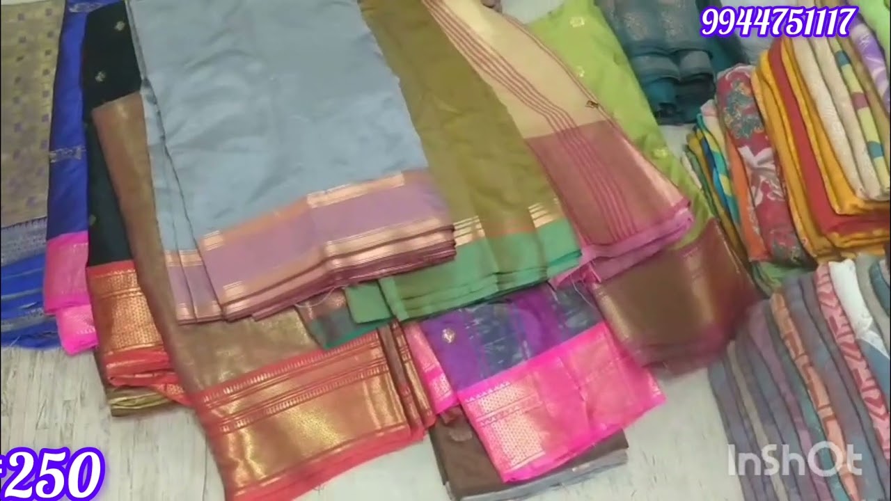 Silk cotton full saree🌟₹250🌟only  Surat sarees old Washermenpet 